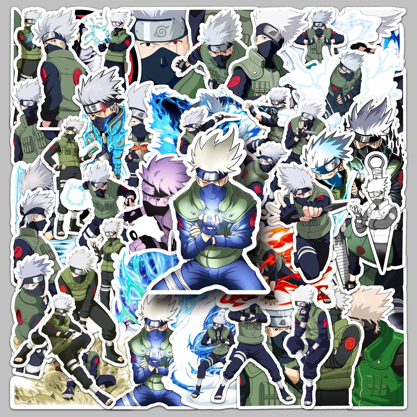 Tablet Computer Accessories - 50pcs Anime Naruto Hatake Kakashi‌ Graffiti