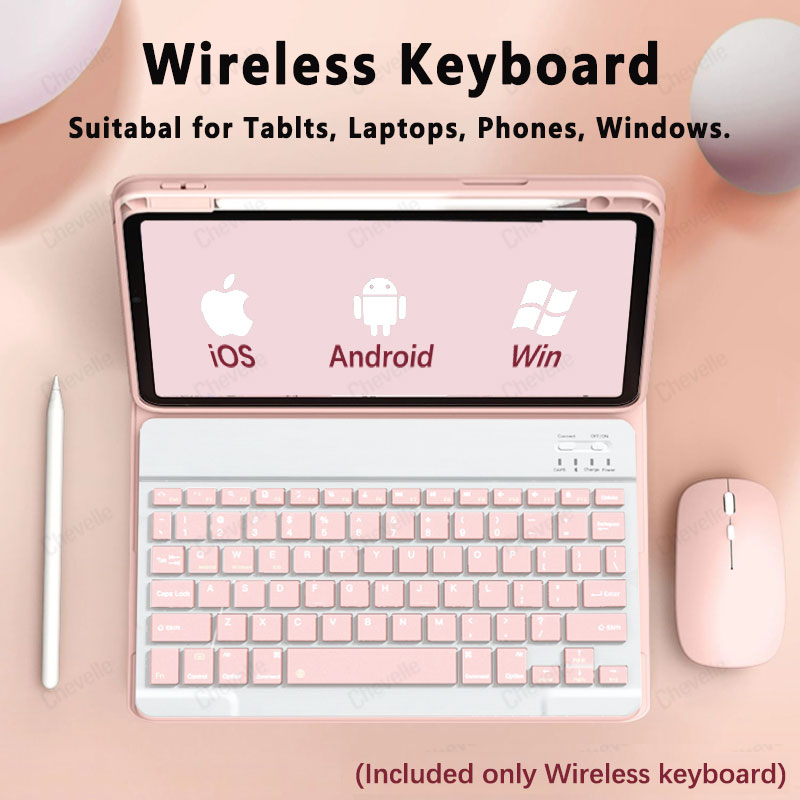 Tcl Tablet Accessories - Wireless Bluetooth-compatible Keyboard For Android iOS