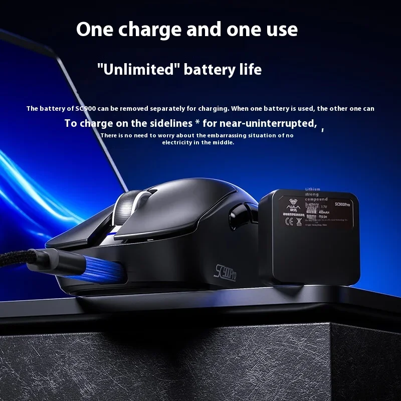 Tablet Computer Accessories - AULA SC900 Mouse Mouse Paw3950 Tri