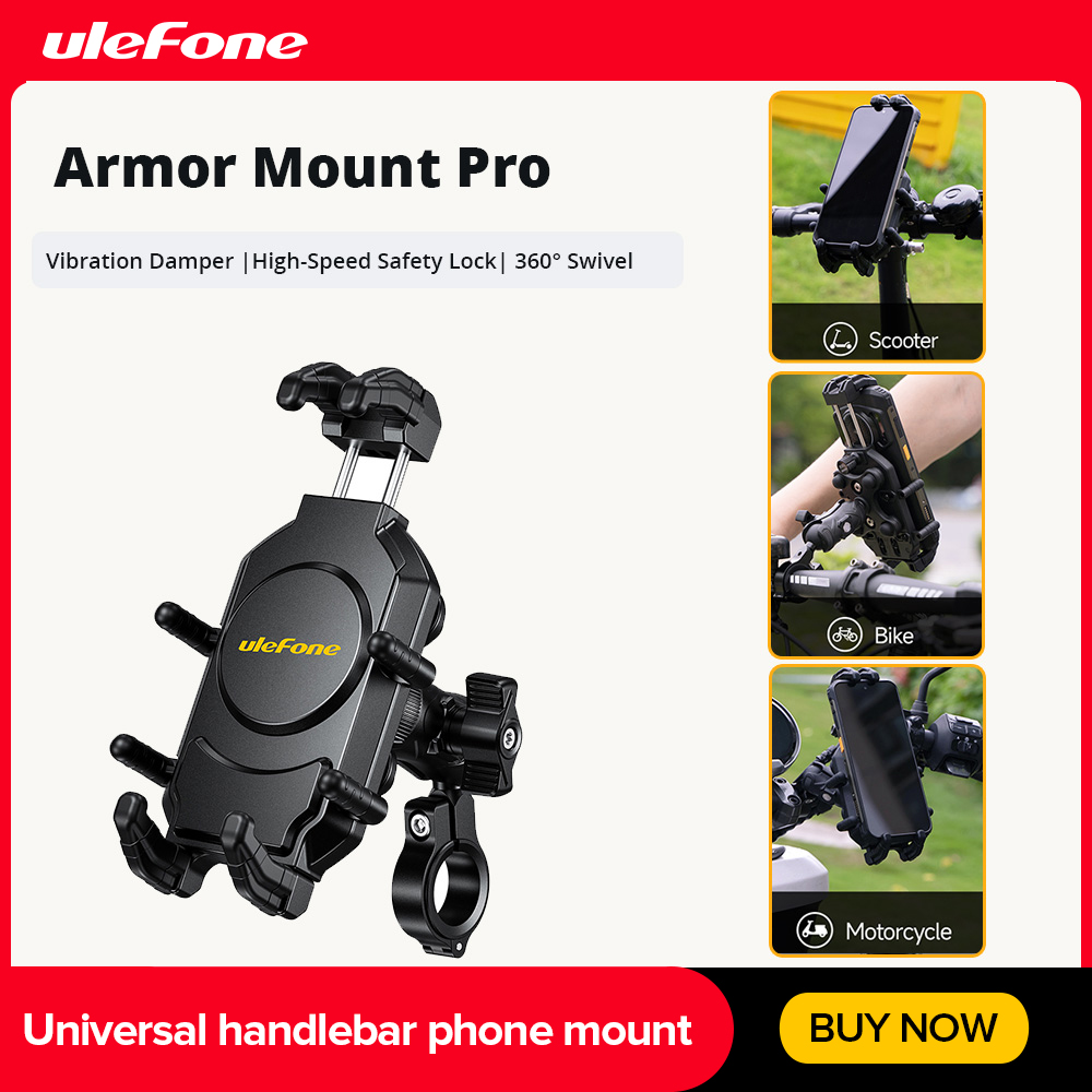 Ulefone Tablet Accessories - Ulefone Universal handlebar phone mount Armor