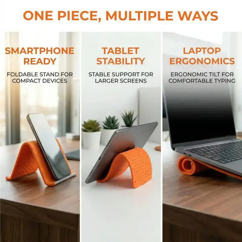 Silicone Foldable Phone Stand  - Iphone Tablet Accessories บทวิจารณ์และราคา