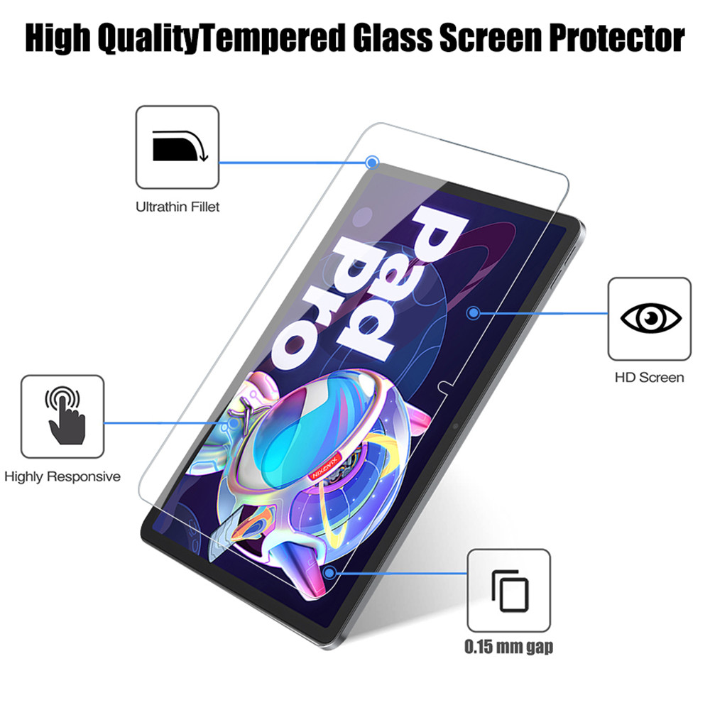2PCS Tempered Glass Screen Pro - Lenovo Tablet Keyboard Accessories บทวิจารณ์และราคา