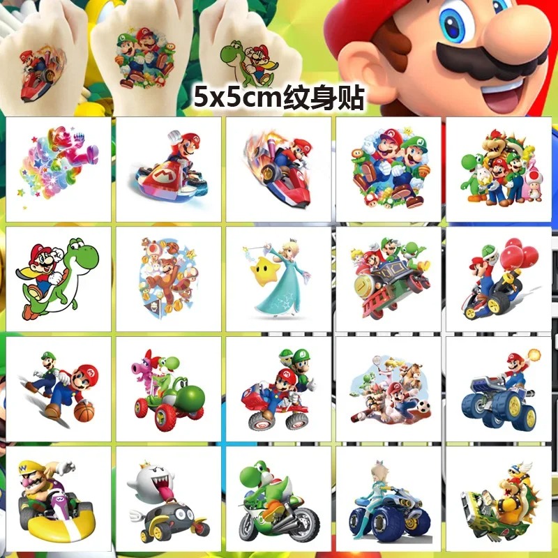 20PCS 5CM*5CM Cartoon Mario Br - Tablet Cute Accessories บทวิจารณ์และราคา