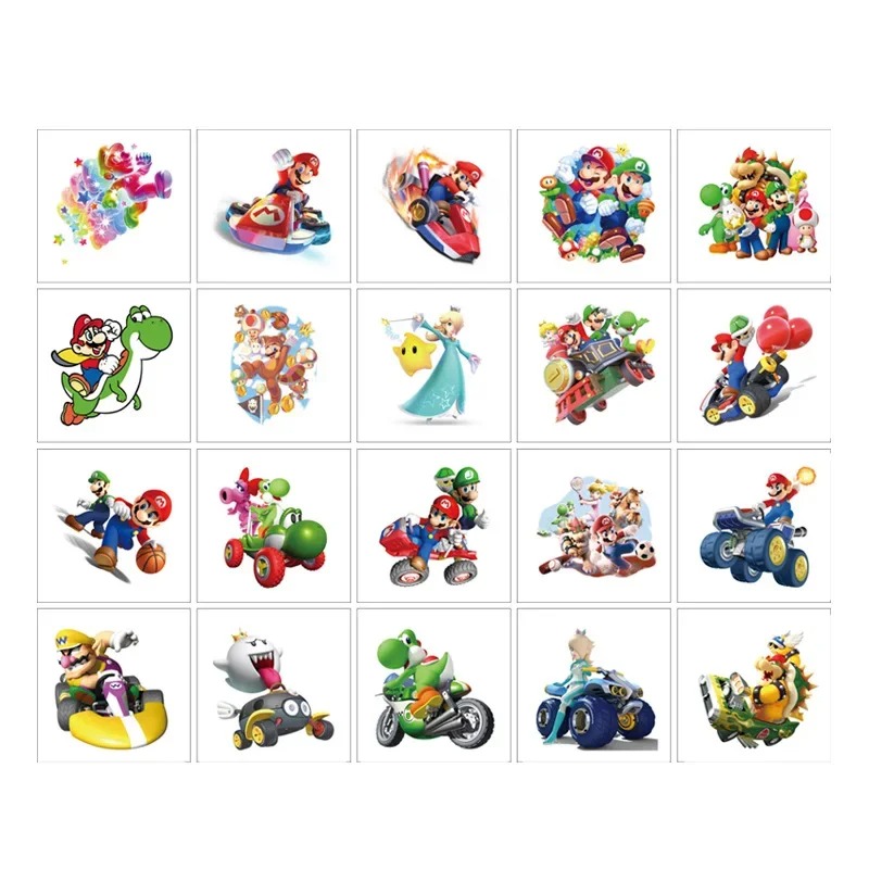 20PCS 5CM*5CM Cartoon Mario Br - Tablet Cute Accessories บทวิจารณ์และราคา