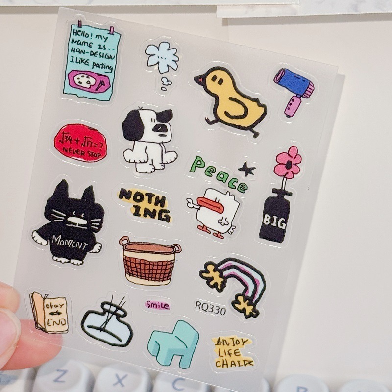 Cute Green Apple Cat Jelly Sti - Iphone Tablet Accessories บทวิจารณ์และราคา
