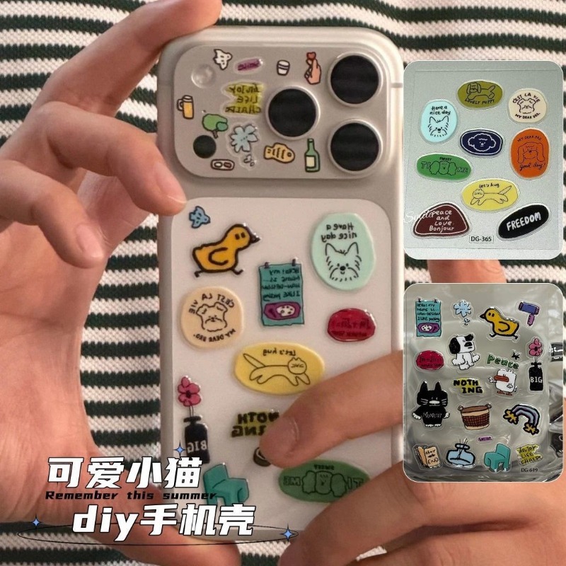 Cute Cartoon Cat Dog 3D Transp - Tablet Cute Accessories บทวิจารณ์และราคา